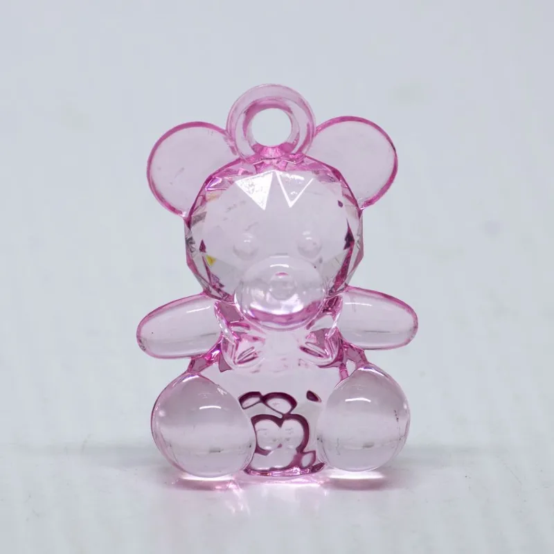PINGENTE URSINHO 25X35MM EM ACRILICO COM 500GR 004 - Rosa 04