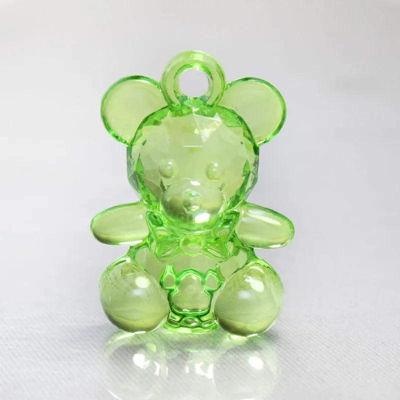 PINGENTE URSINHO 25X35MM EM ACRILICO COM 500GR 036 - Verde 036
