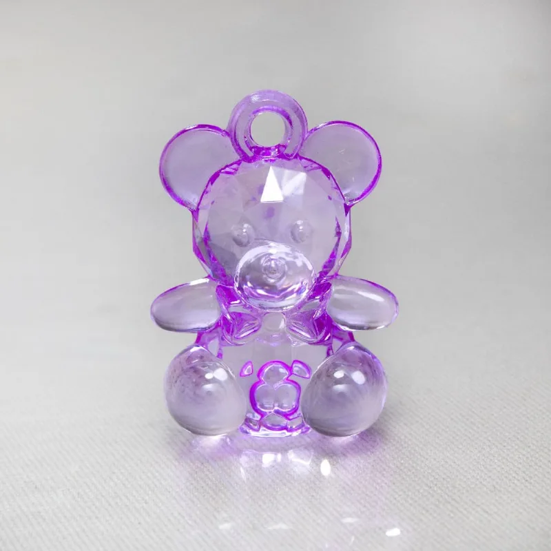 PINGENTE URSINHO 25X35MM EM ACRILICO COM 500GR 048 - Lilas 048