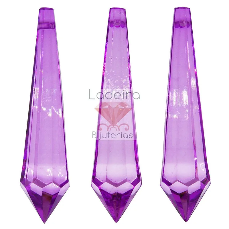 PONTEIRA PIRULITO 18X74MM EM ACRILICO COM 500GR 048 - Lilas 048