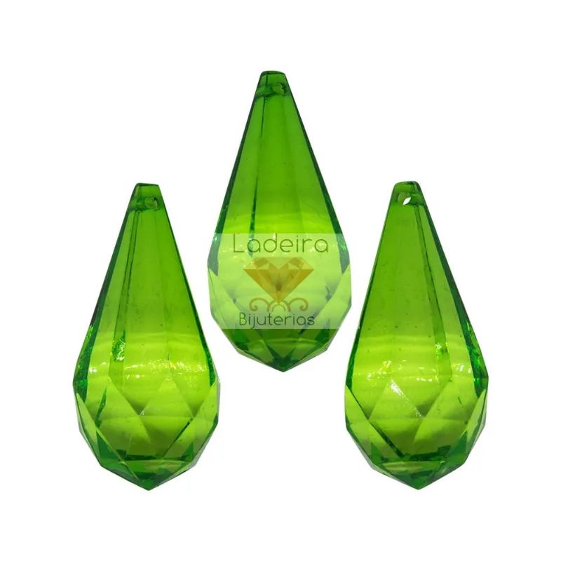 Ponteira Gota 25X50mm Em Acrilico Com 500Gr 034 - Verde Bandeira 20