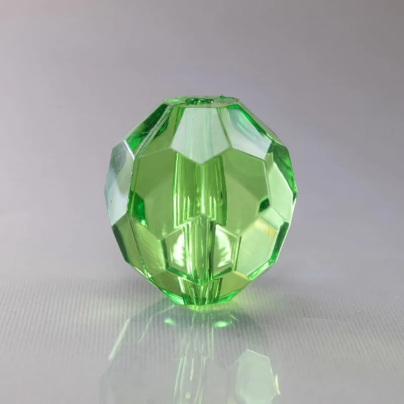 BOLA SEXTAVADA PASSANTE 30MM ACRILICO COM 500GR 034 - Verde Bandeira 20