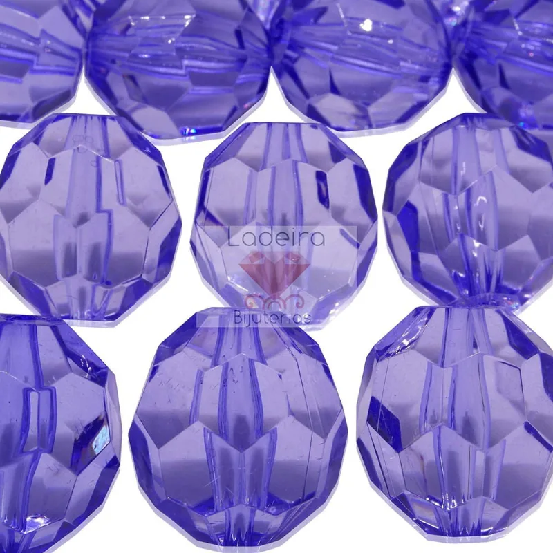 BOLA SEXTAVADA PASSANTE 30MM ACRILICO COM 500GR 045 - Azul 45