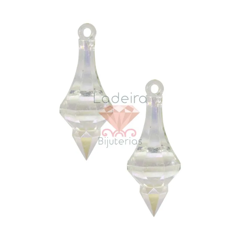PONTEIRA IRREGULAR 17X36MM EM ACRILICO COM 500GR 079 - Cristal Ab 079
