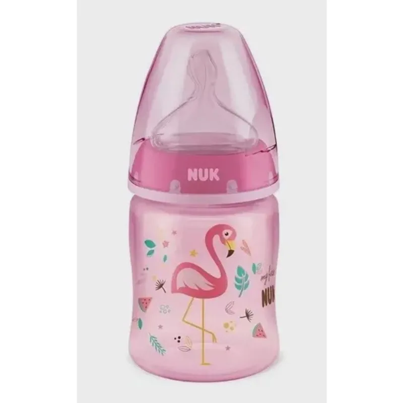 Mamadeira nuk first choice 0-6 meses flamingo bpa free