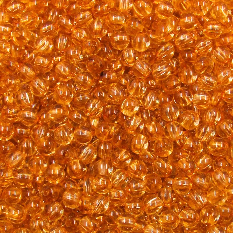 Bola Lisa Translucida Passante 05Mm Em Acrilico Com 500Gr 0610 - Bege 0610