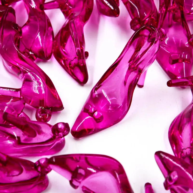 Pingente Sapatinho 64Mm Em Acrilico Com 500G 938 - Roxo