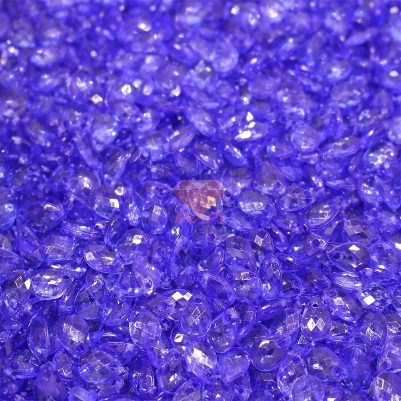 PINGENTE GOTA SEXTAVADA 6X9MM EM ACRILICO COM 500GR 045 - Azul 45