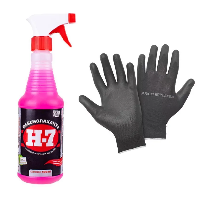 Desengraxante Removedor Multiuso 500ml Spray Com Luva - H7