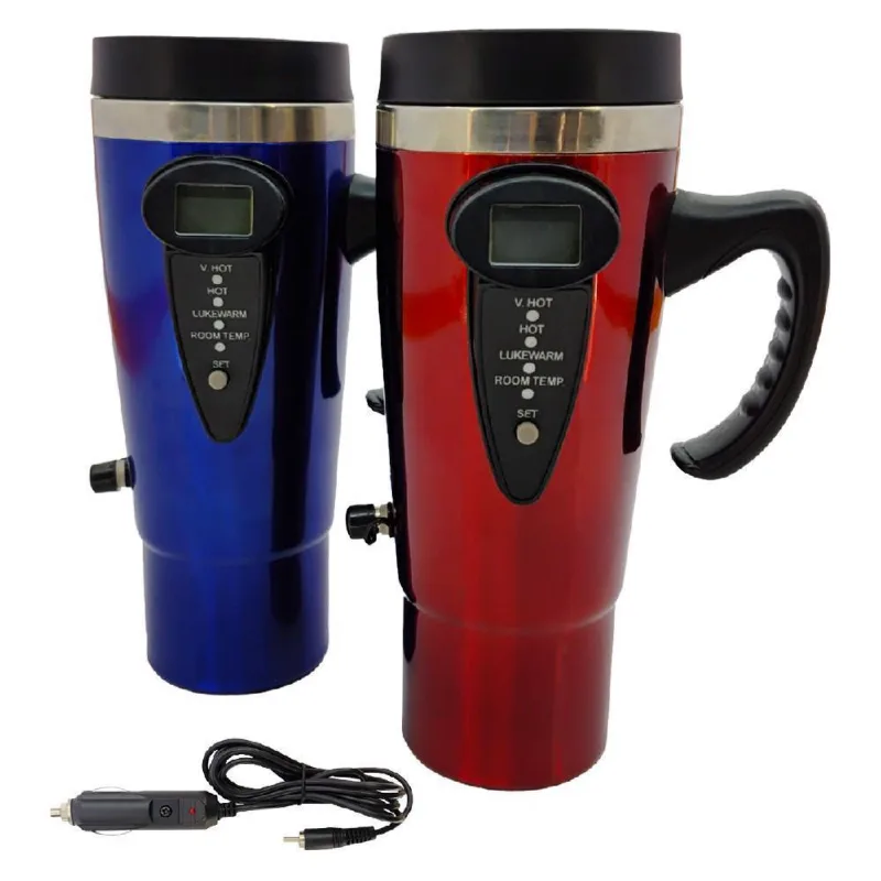 Copo Caneca Térmica De Viagem Aquecimento 12v P/carro Tactix