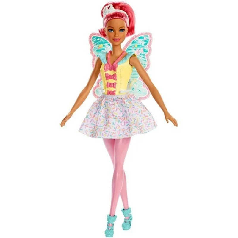 Boneca Barbie Dreamtopia Fada Cabelo Rosa - Mattel