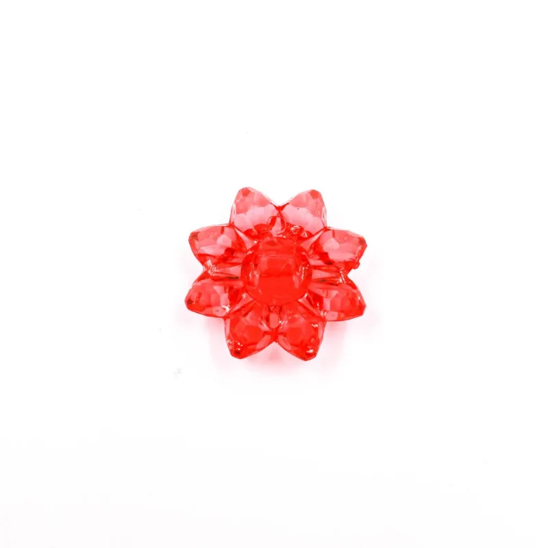 Botao Margarida 30Mm Em Acrilico Com 500Gr 012 - Vermelho 12