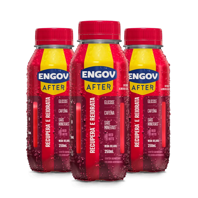 Kit com 3 Engov After Red Hits