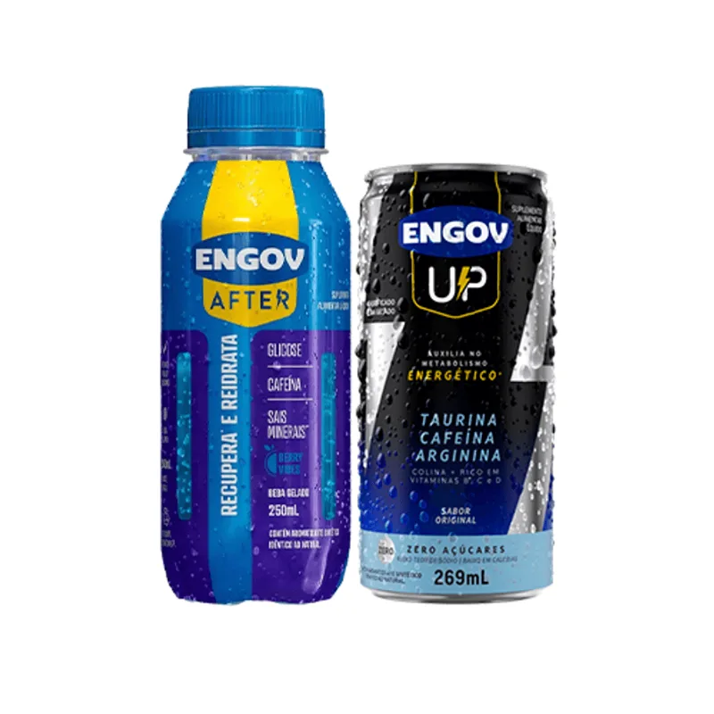 Kit Engov After Berry Vibes 250ml + Engov Up Original Lata 269ml