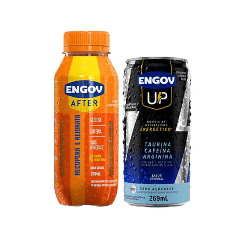Kit Engov After Tangerina 250ml + Engov Up Original Lata 269ml
