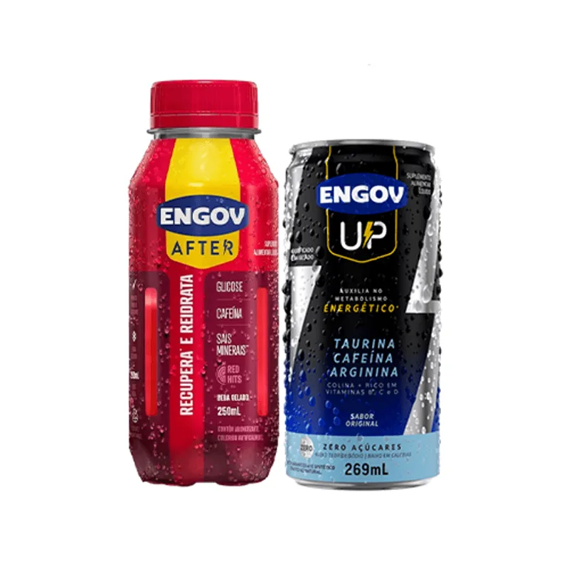 Kit Engov After Red Hits 250ml + Engov Up Original Lata 269ml