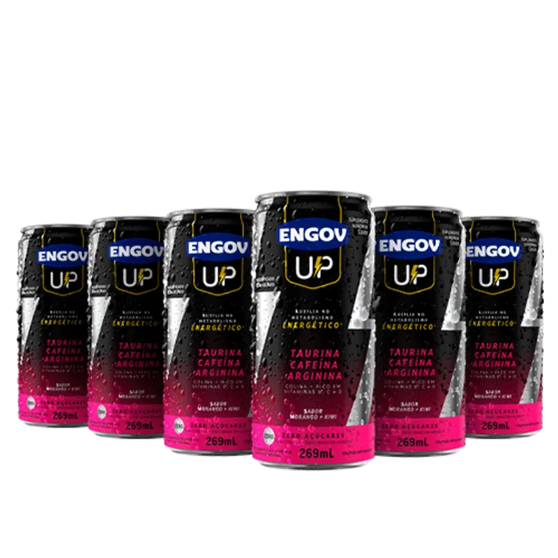 Kit Engov Up Morango e Kiwi 06 Unidades 269ml
