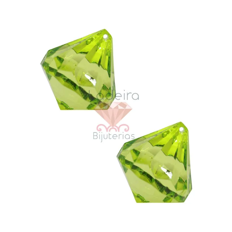 Pingente Piao 40Mm Em Acrilico Com 500Gr 036 - Verde 036