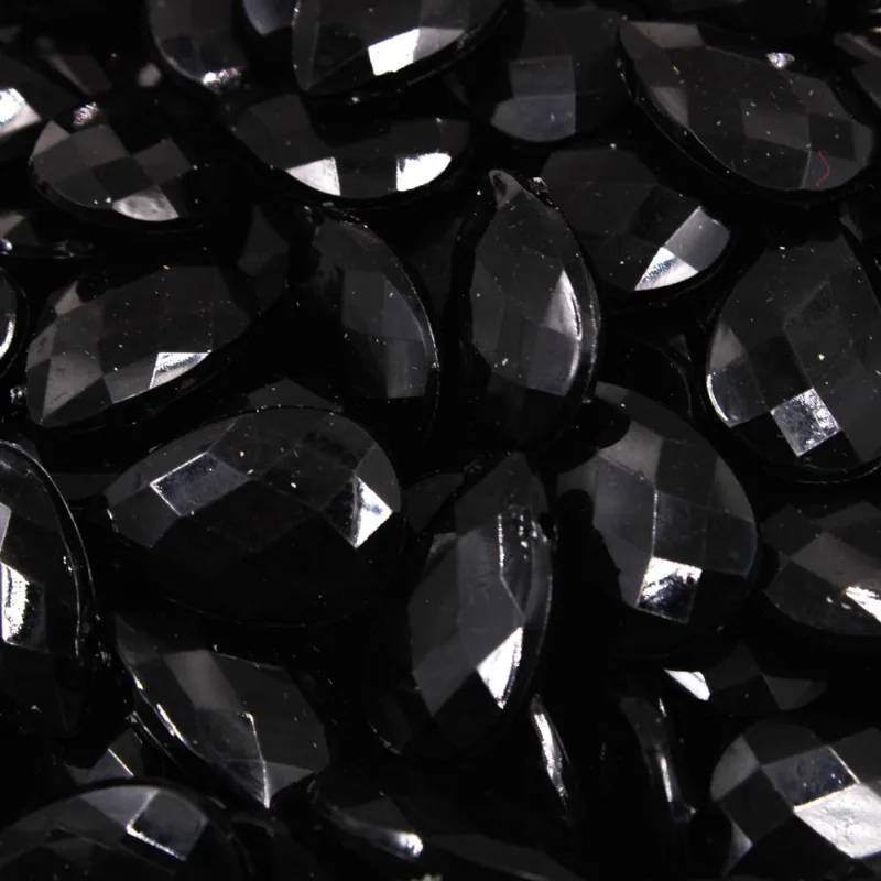Ponteira Gota Sextavada 35Mm Em Acrilico Com 500Gr 072 - Preto