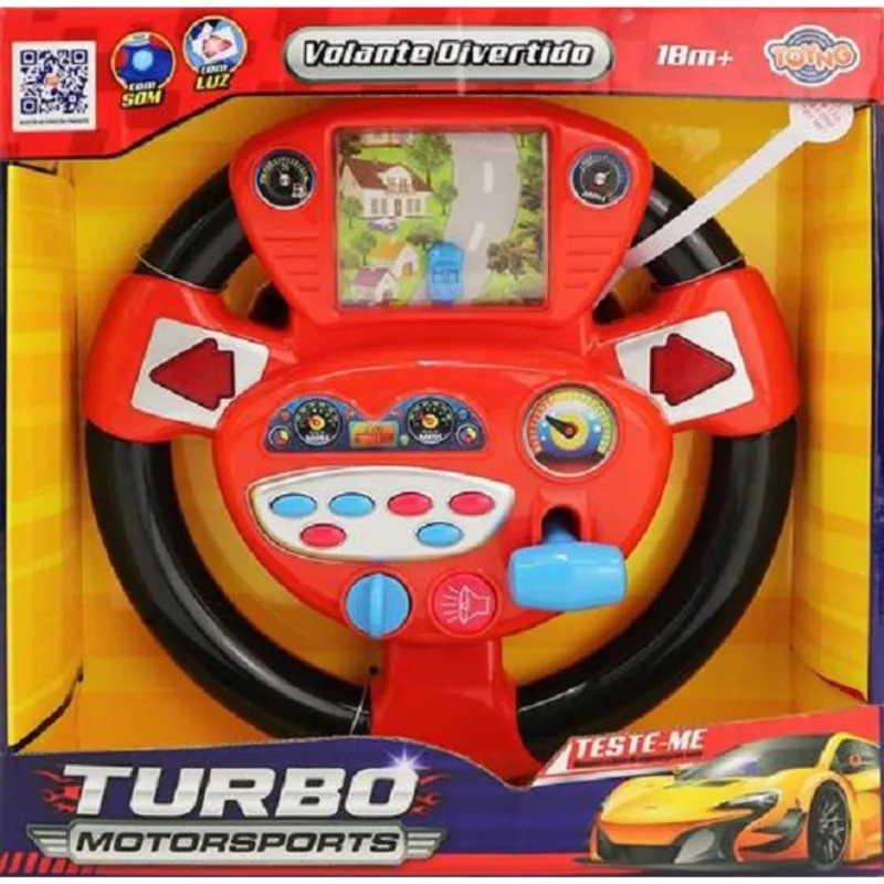Volante Musical Infantil Vermelho - Toyng 42888