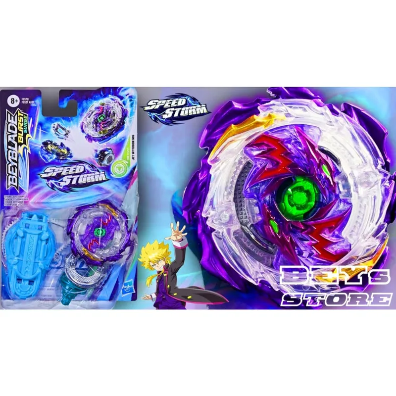 Beyblade Speedstorm Lançador Jet Wyvron W6 - Hasbro F0527