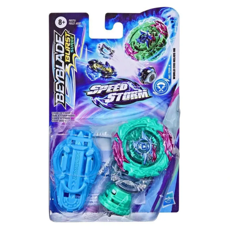Beyblade Speedstorm Lançador World Evo Helios H6 - Hasbro F0527
