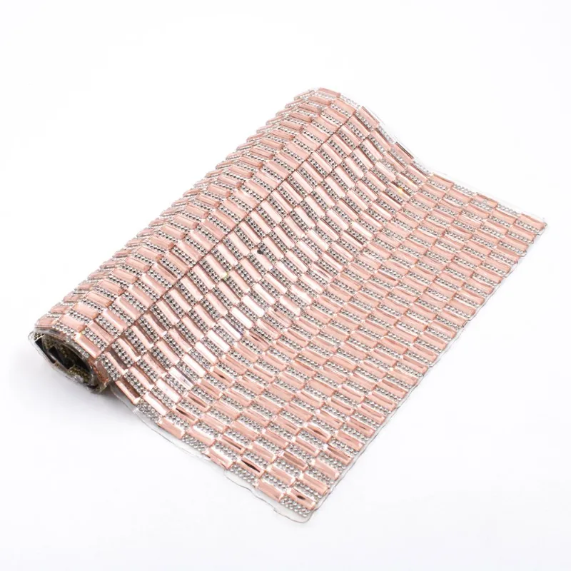 MICRO-MANTA CRISTAL PALITO 15X4 E STRASS 40X24 601Kr - Rose+Cristal 601