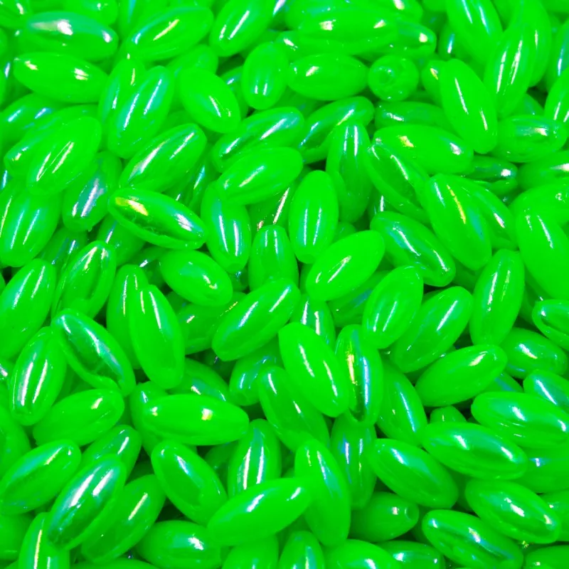 ARROZ IRISADO PASSANTE 6X12MM EM ABS COM 500GR 036 - Verde 036