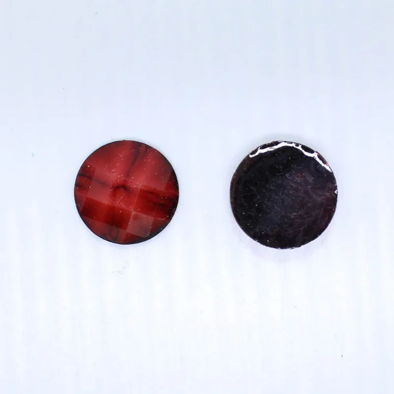 CHATON PARA COLAGEM REDONDO SEXTAVADO 16MM EM RESINA 250GR 201 - Vermelho