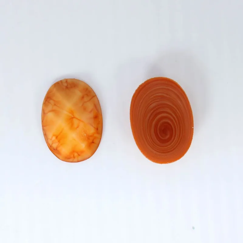 Chaton Para Colagem Oval Sextavado 13X18mm Em Resina Com 250Gr 208 - Laranja