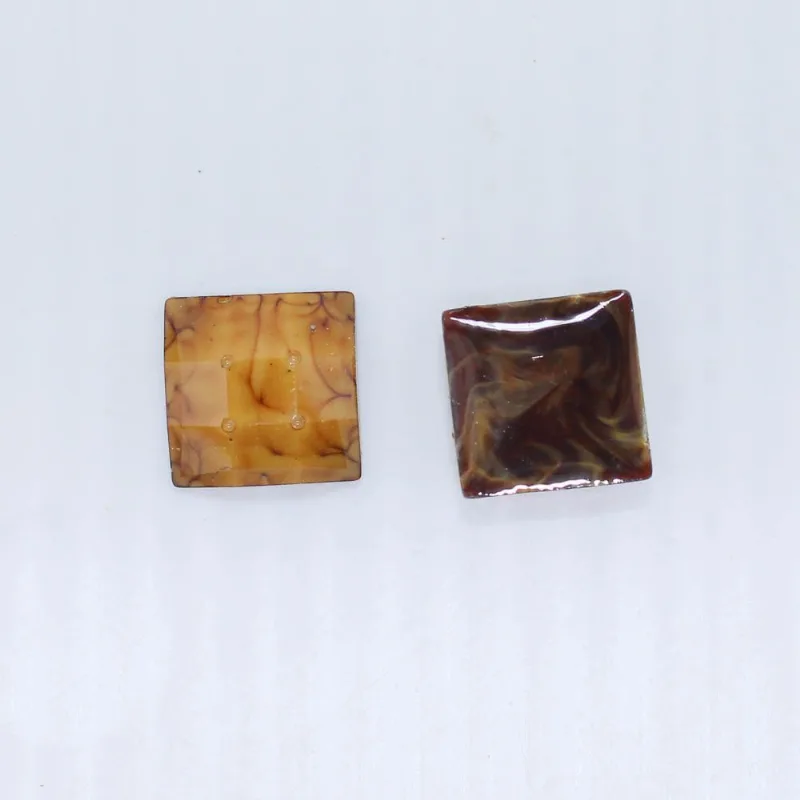 Chaton Para Colagem Quadrado Sextavado 10X10mm Em Resina Com 250Gr 282 - Mostarda