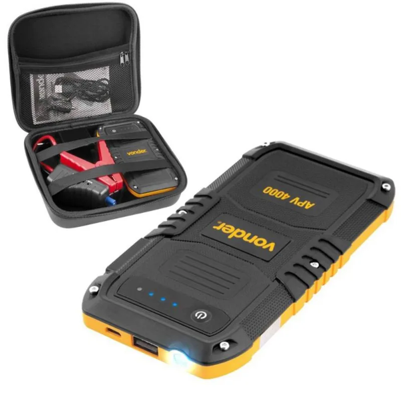 Auxiliar de Partida Portátil e Carregador USB de Smartphone APV 4000 VONDER