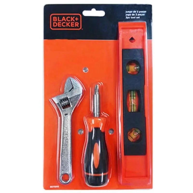 Kit De Ferramentas Com 3 Peças Bd75919 Black & Decker