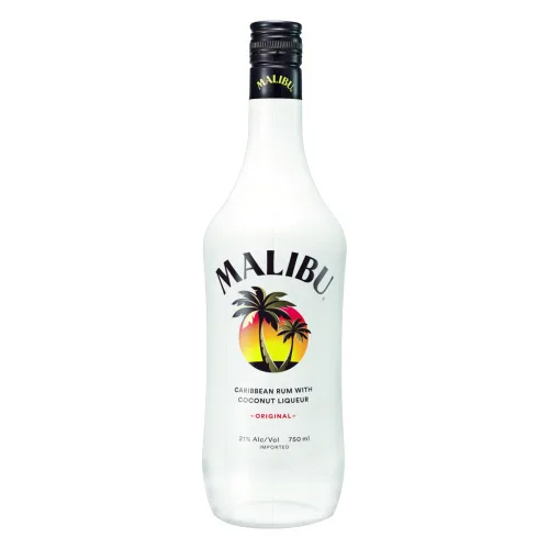 RUM CARIBENHO SABORIZADO COCO MALIBU GARRAFA 750ML - MALIBU