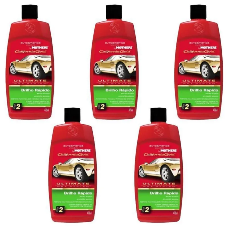 Pacote Com 5 Unidades Brilho Rápido Sem Silicone Mothers