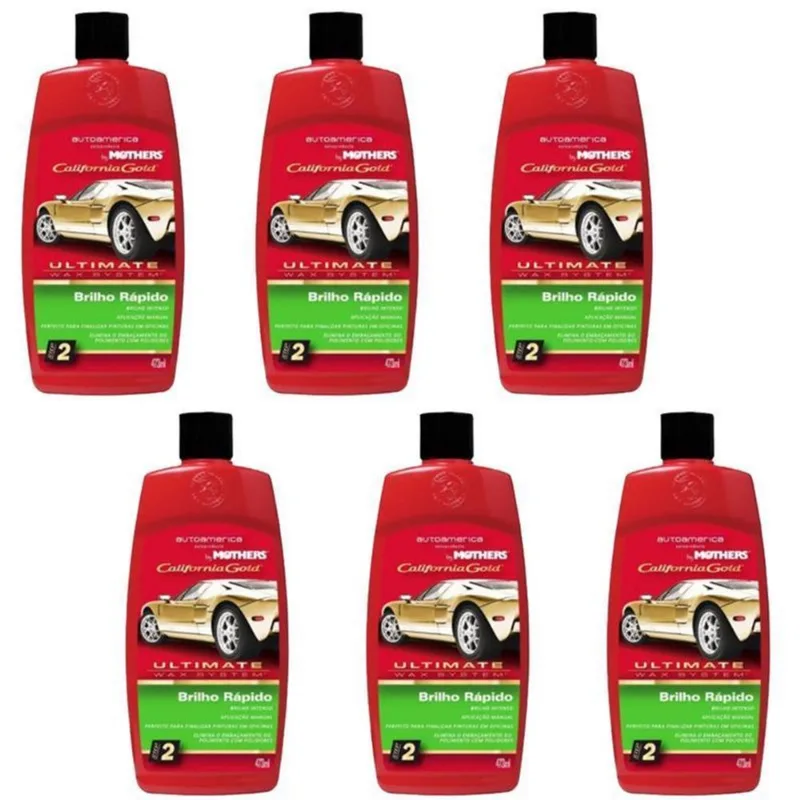 Pacote Com 6 Unidades Brilho Rápido Sem Silicone Mothers