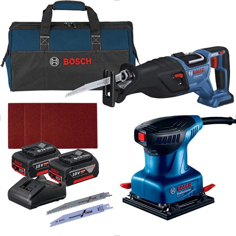 Kit Lixadeira E Serra Sabre + Bolsa Freedom Bosch