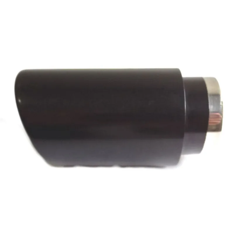 Ponteira Top Inox Universal Redonda Preta - 2 Polegadas