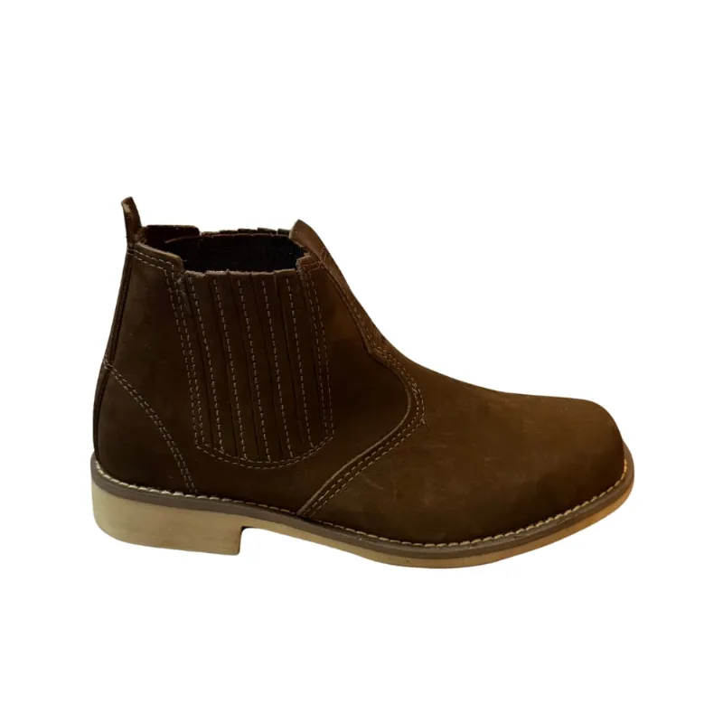Botina Valent Nobuck Camurça Café-masculino
