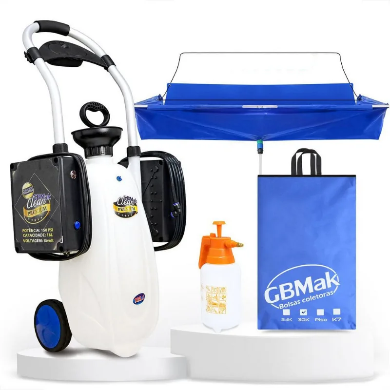 Máquina De Limpeza Para Ar Condicionado Split 16l 150psi Premium Gbmak Nr1874 Bivolt Nr1874