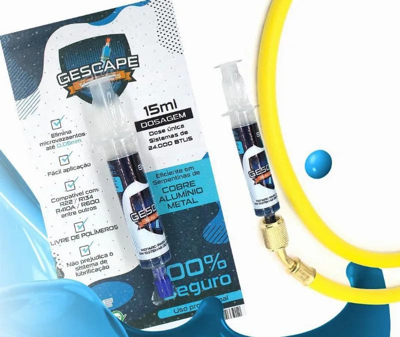 Tapa Fuga Gescape 15ml Dose Única - 12.000 Btus