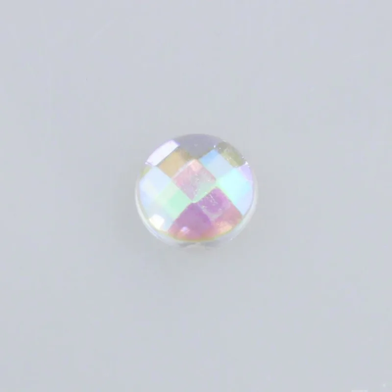 Chaton Para Colagem Redondo 06Mm Em Acrilico Com 250Gr 079 - Cristal Ab 079