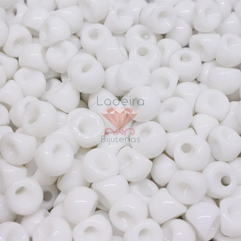 Botão Perolado Irisado 12Mm 250G 101 - Branco 101