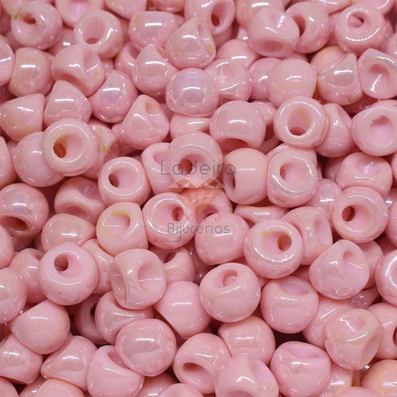 Botão Perolado Irisado 12Mm 250G 004 - Rosa 04