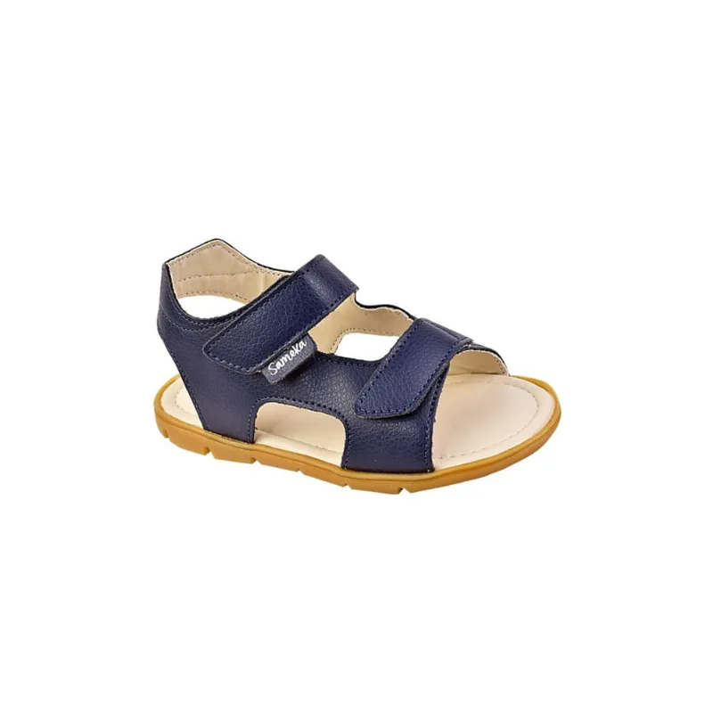 Sandália Papete Infantil Masculina Sameka Azul Marinho