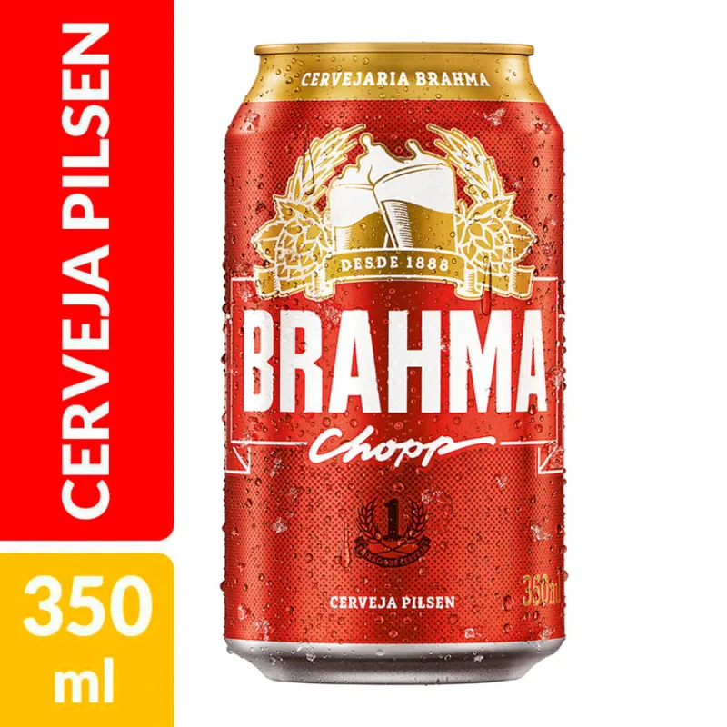 Cerveja Brahma Chopp Pilsen Lata 350ml - BRAHMA
