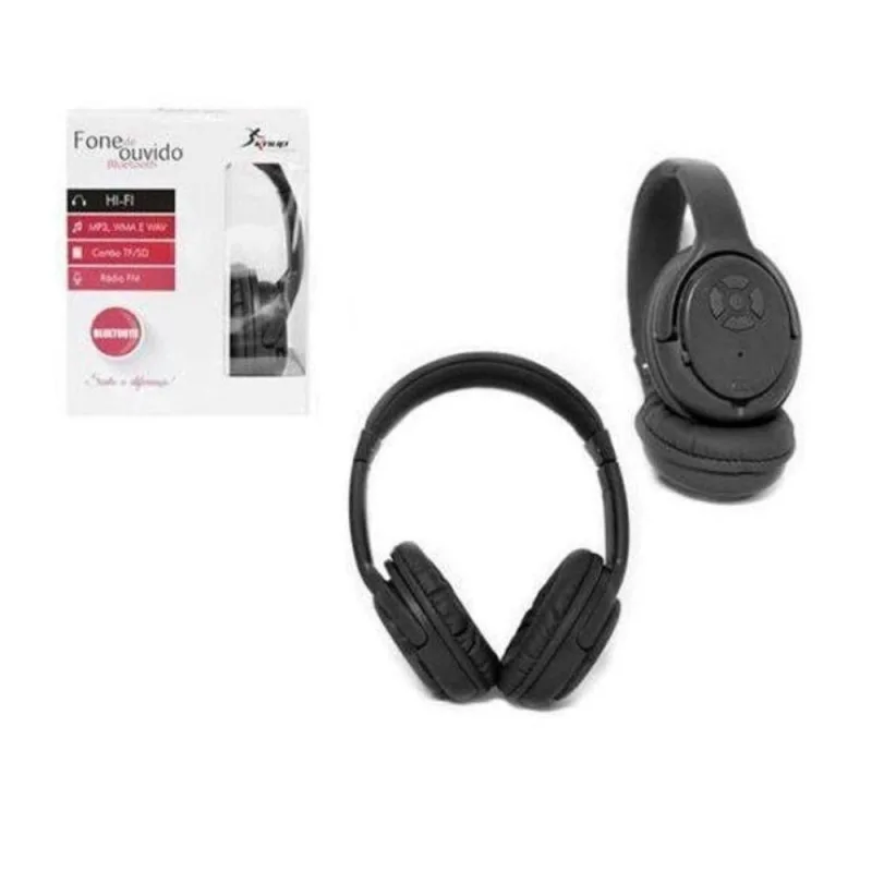 Fone De Ouvido Bluetooth Fm Kp-360 Preto - Knup