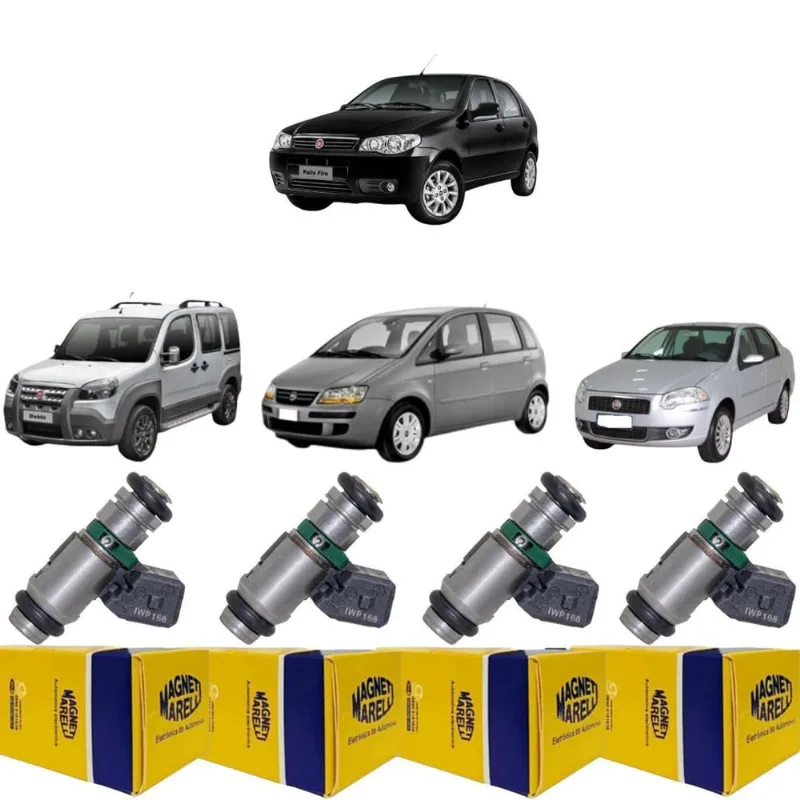 4 Bico Injetor Siena Doblo Palio Idea 1.8 2004 A 2019 Iwp168
