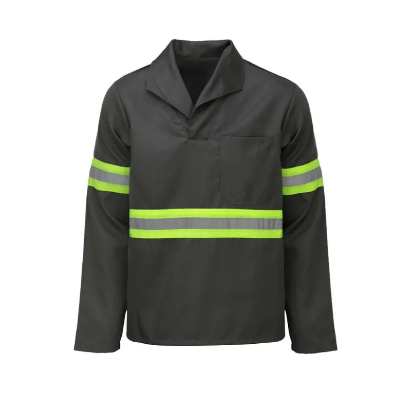 Camisa Gola Italiana Cinza Manga Longa Refletiva Amalfis Camisa Gola Italiana Manga Longa Cinza Refletiva Tam XG AmalfIS