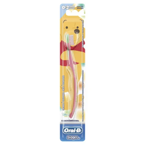 Escova Dental Extra Suave E Macia Pro Saúde Stages 4 A 24 Meses Pooh Oral B - ORAL-B